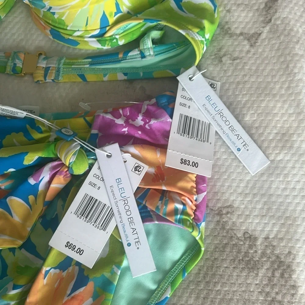 Bleu Rod Beattie Spring It On Bikini Swimsuit Size 8 - Picture 9 of 9